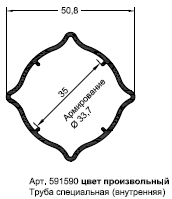 Универсальный соединительный профиль угла 90-180 град. (теплый) для монтажной глубины 60мм - фото - 3